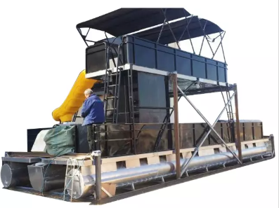 bateau ponton en aluminium